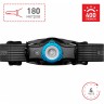 Аккумуляторный налобный фонарь LED LENSER MH5 черно-голубой 502145